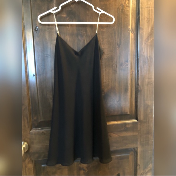 ABC Coll. from Saks Fifth Ave Black Slip Dress. - Picture 6 of 6